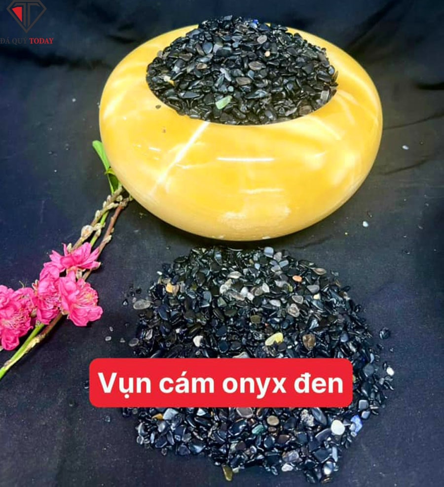 Đá vụn onyx đen phong thủy